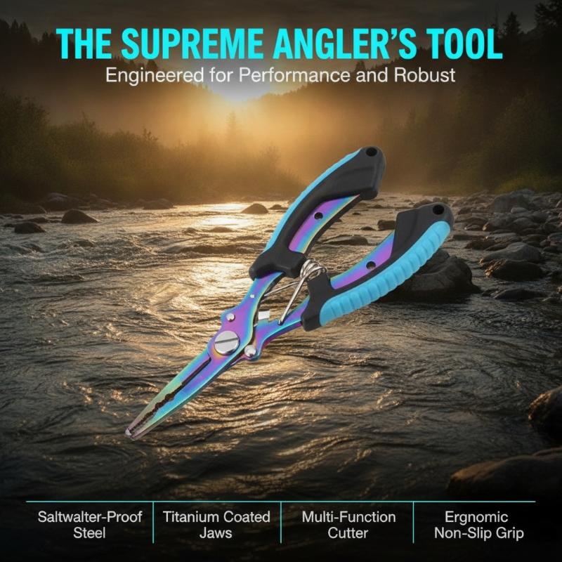 Fishing Hook Remover - 1개입 다용도 낚시용 플라이어, 스테인리스 스틸