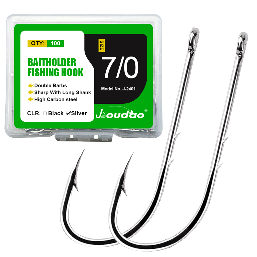 고탄소강 미끼 후크, 긴 생크 낚시 후크, 2 개의 미 - Fishing Hook Offset 리뷰 및 가격