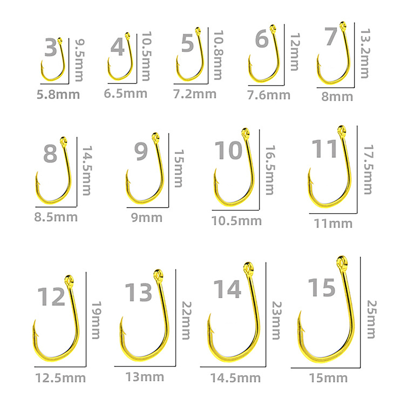 100개들이 상자, 금색, 링 튜브형, 아이세이니(Is - Fishing Hook Box 리뷰 및 가격